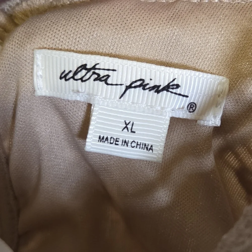 Ultra Light Tan Crochet Lace Top - Picture 7 of 7